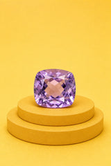 Amatista natural · Cushion 9×9 mm · Lavanda