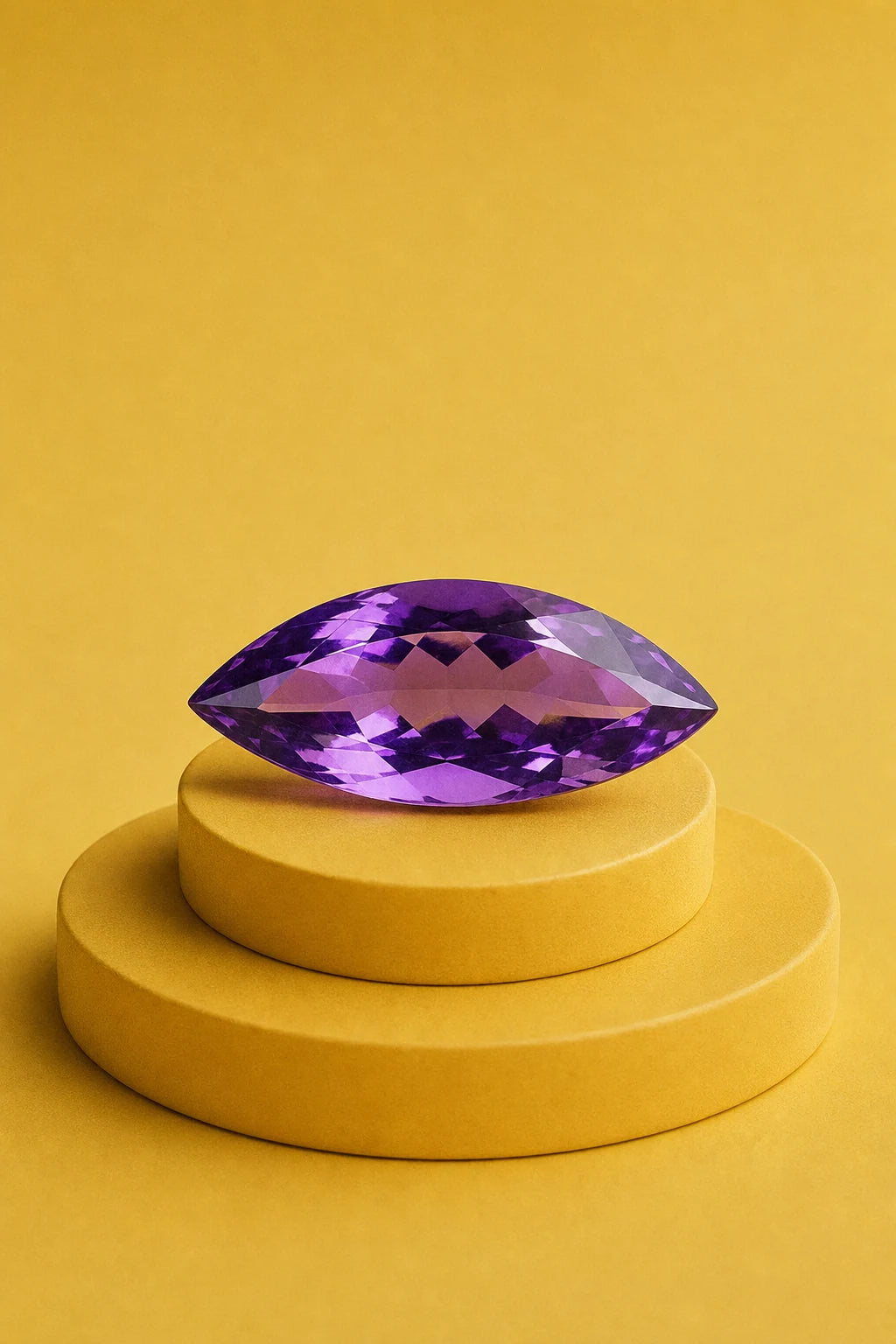 Amatista natural · Marquesa 12×6 mm · Violeta