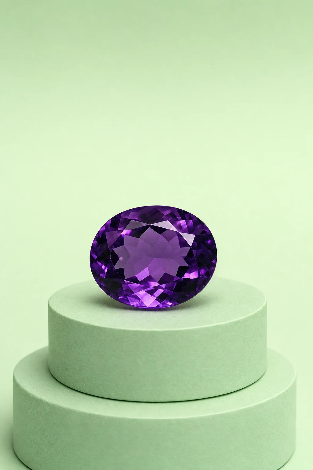 Amatista natural · Oval 10×8 mm · Violeta intenso